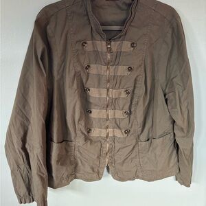 Women's Olive Military Style Jacket